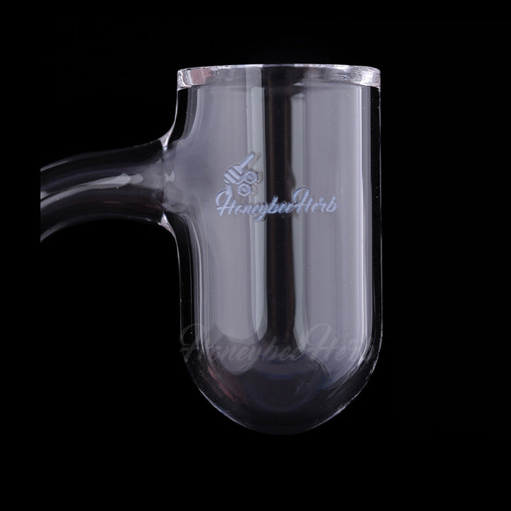 HONEY BEVEL DEEP BOWL QUARTZ BANGER - 90° DEGREE | BL - Headshop.com
