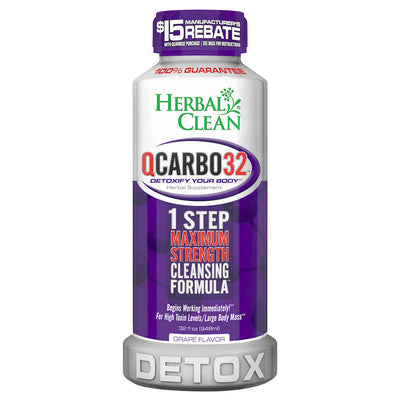 Herbal Clean QCarbo32 Detox Drink | 32oz - Headshop.com