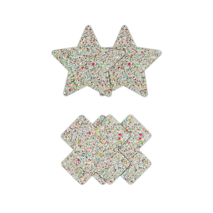 Pretty Pasties Star & Cross Glow 2 Pair - Headshop.com