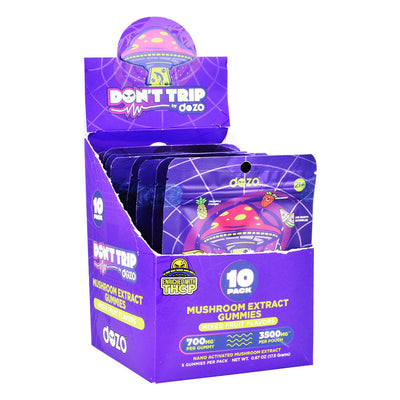 Dozo THCP Don't Trip Mushroom Gummies | 3500mg | 5pc | 10pc Display - Headshop.com
