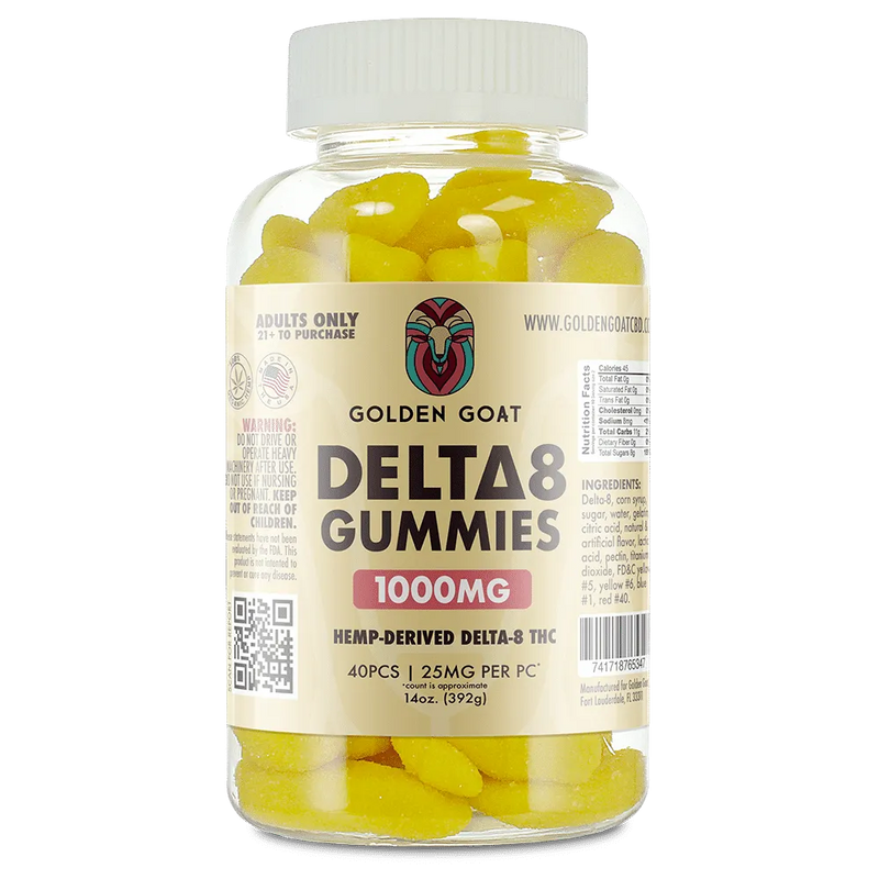 Delta 8 Gummies 1000mg - Banana - Headshop.com