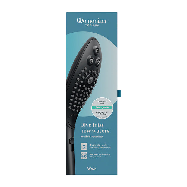 Womanizer Wave Shower Head Masturbator Black - Headshop.com
