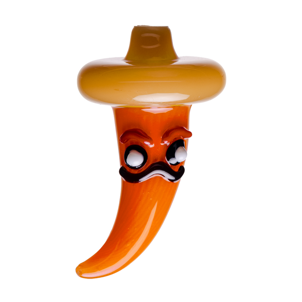 Human Grade Chili Pepper Glass Carb Cap - Headshop.com