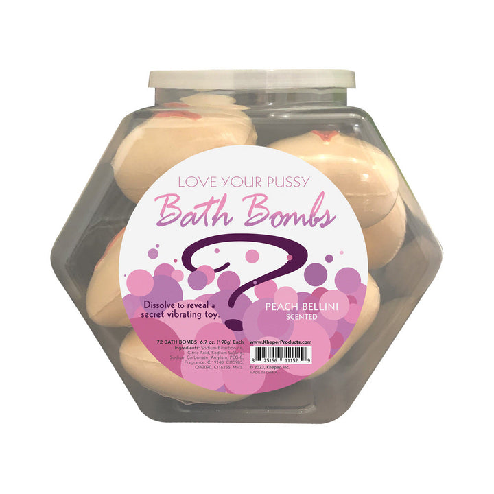 Love Your Pussy Bath Bomb 9-Piece Fishbowl - Headshop.com