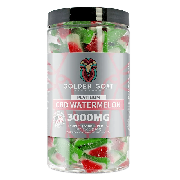 Platinum CBD Gummies 3000mg - Watermelon - Headshop.com