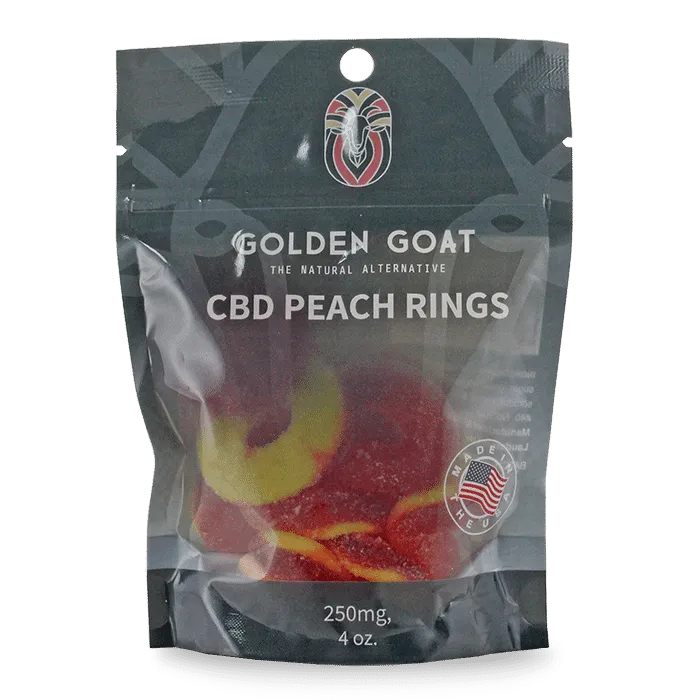 Potent CBD Infused 250MG Gummy Packs Bundles from Golden Goat - Headshop.com