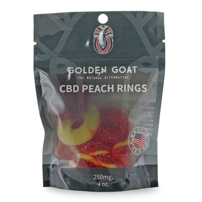 Potent CBD Infused 250MG Gummy Packs Bundles from Golden Goat - Headshop.com
