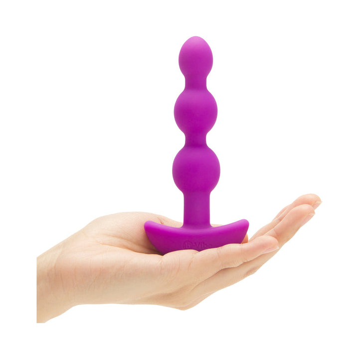 b-Vibe Triplet Rechargeable Remote-Controlled Vibrating Anal Beads Plug Fuchsia - Headshop.com