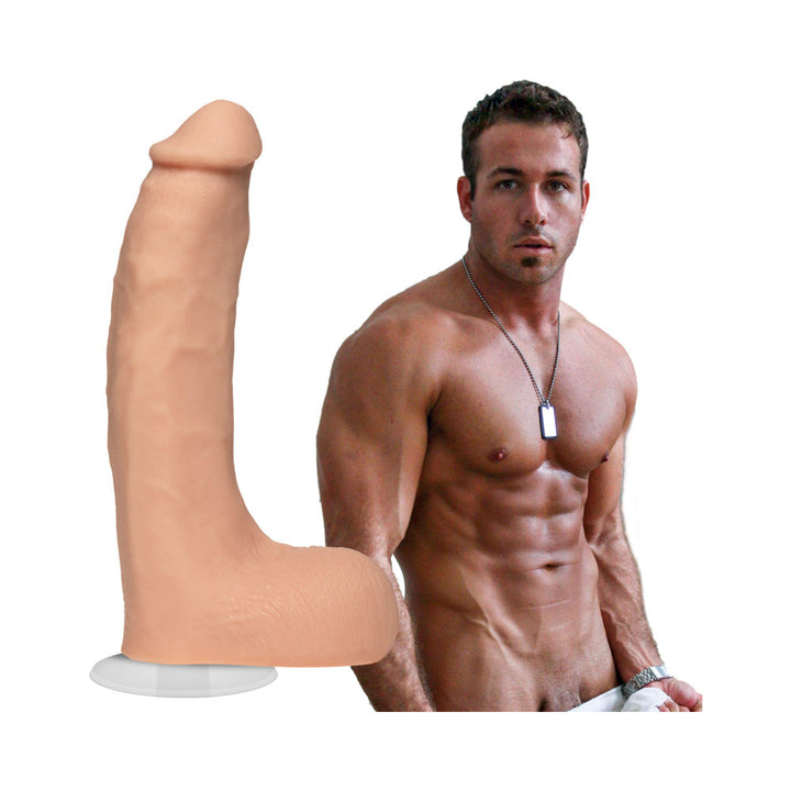 Signature Cocks - Chad White 8.5 Inch ULTRASKYN Cock with Removable Vac-U-Lock Suction Cup Vanilla - Headshop.com