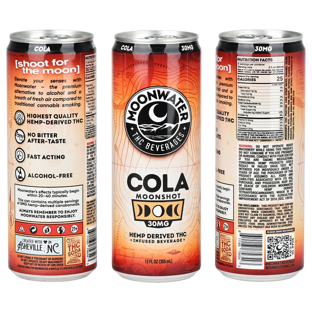 Moonwater Moonshot Hemp-Derived D9 Infused Drinks| 24ct - Headshop.com