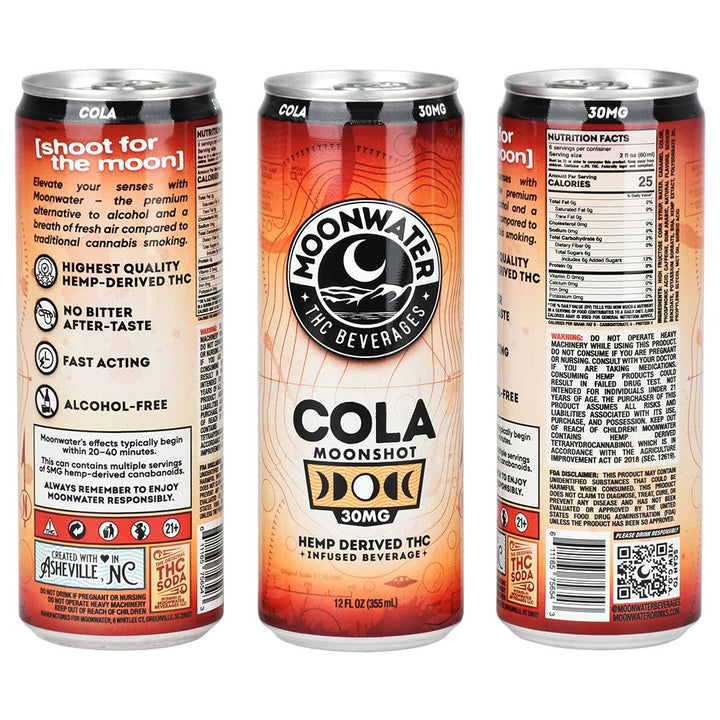 Moonwater Moonshot Hemp-Derived D9 Infused Drinks| 24ct - Headshop.com