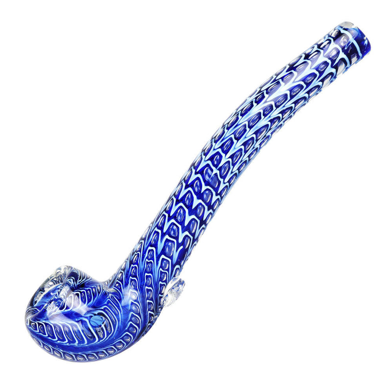 Serpent Scales Double Glass Long Pipe - 7.5" / Colors Vary - Headshop.com