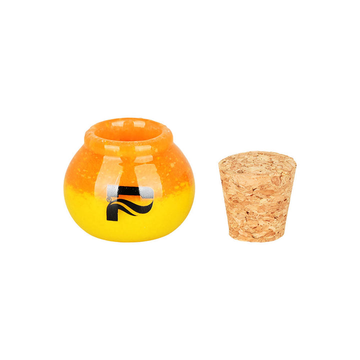 Pulsar Puff & Stash Glass Spoon Pipe & Jar | 2.5" - Headshop.com