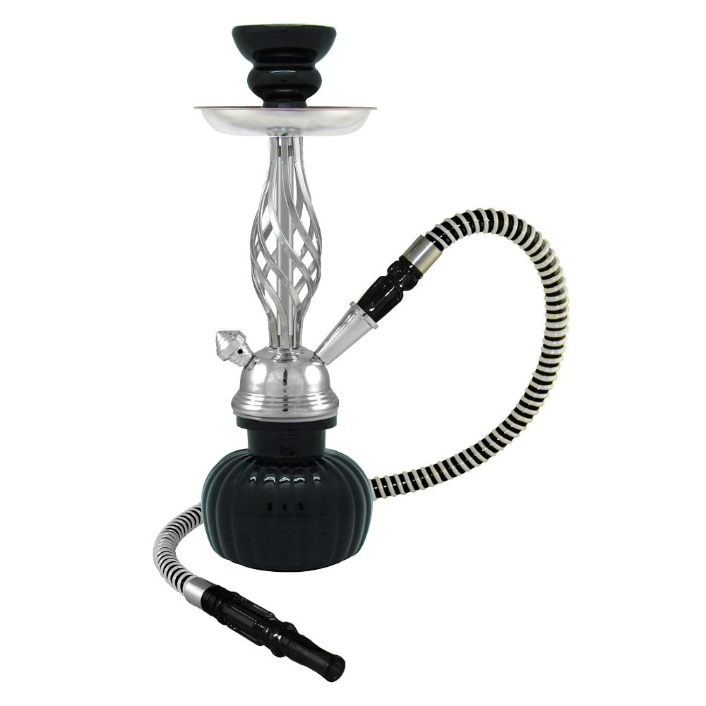 12" Swirl 1-Hose Premium Hookah - Colors Vary - Headshop.com