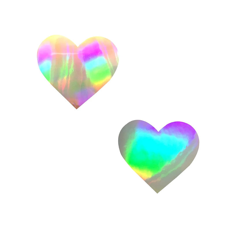Neva Nude Pasty I Heart U Holographic Set of 6 - Headshop.com