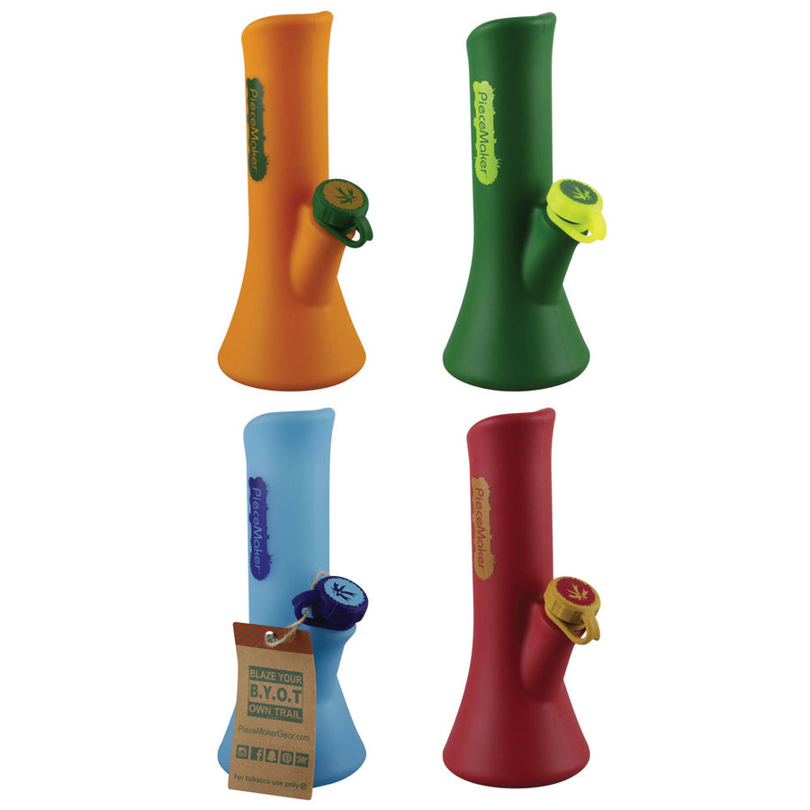 Piecemaker KaliGo Silicone Waterpipe - 8.5" / Colors Vary - Headshop.com