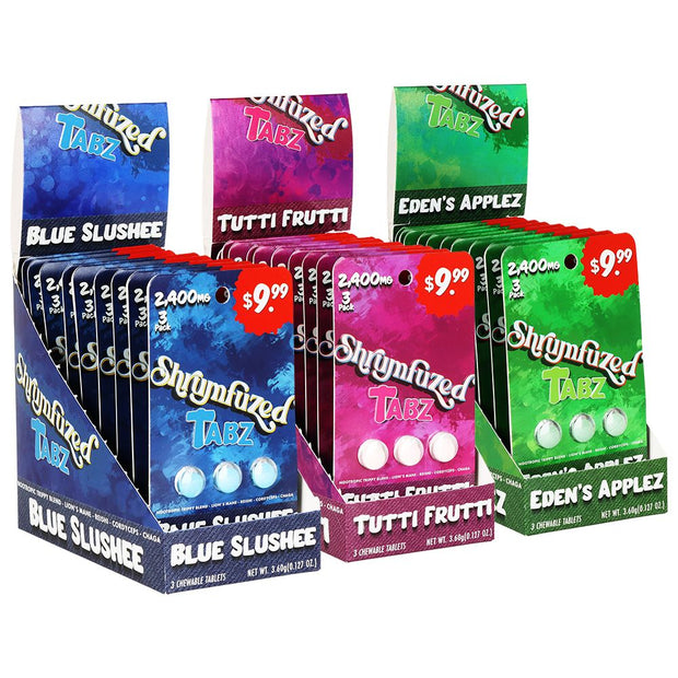 Shrumfuzed Tabz Nootropic Mushroom Blend Tablets | 2400mg | 3pc | 10pk Display