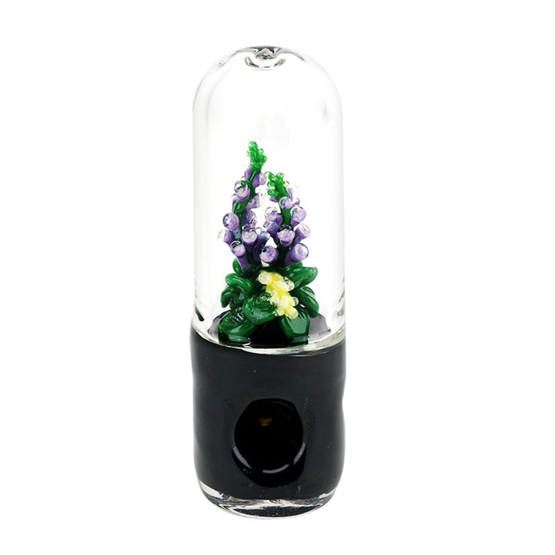 Empire Glassworks UV Reactive Dry Pipe- 4.5"/Purple Foxglove - Headshop.com