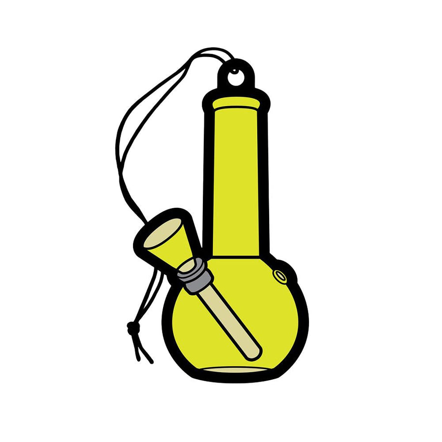 Wood Rocket Car Air Freshener - Bong / Pineapple Scent / 2.5"x4.5" - Headshop.com
