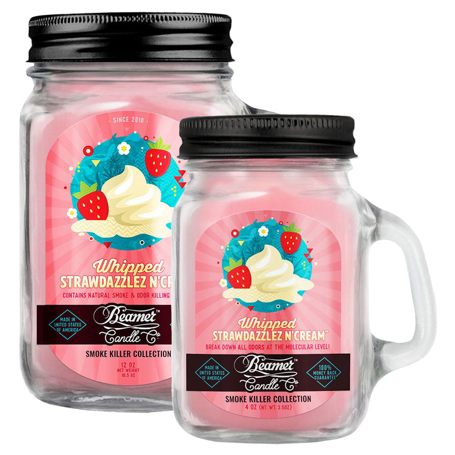 Beamer Candle Co. Mason Jar Candle | Whipped Strawdazzlez N' Cream - Headshop.com