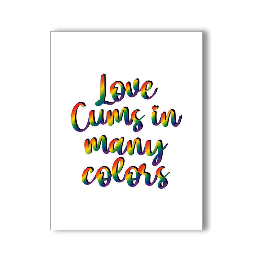 Love Cums in Many Colors Naughty Kard - Headshop.com