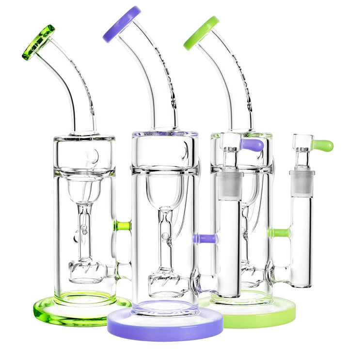 Pulsar Pearl Recycler Water Pipe - 10"/14mm F/Colors Vary - Headshop.com