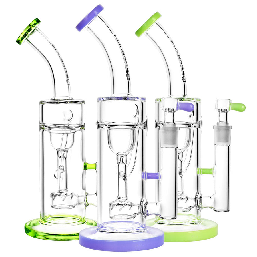 Pulsar Pearl Recycler Water Pipe - 10"/14mm F/Colors Vary - Headshop.com
