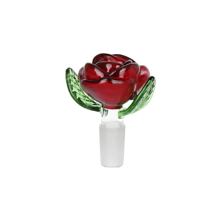 Pulsar Valentine's Hearts 'n' Roses Glass Herb Pipe Duo - 10" / 14mm F