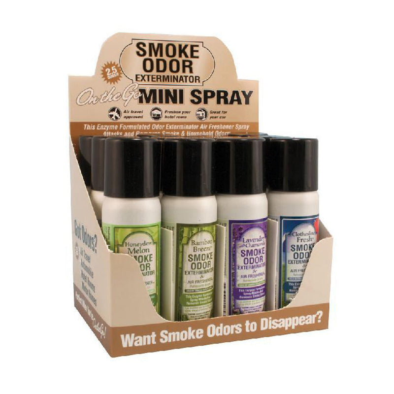 2.5oz Smoke Odor Exterminator Spray - Year Round Mix - 12PC DISPLAY - Headshop.com