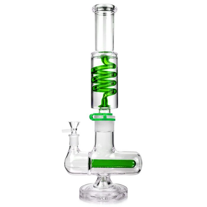 1Stop Glass 16 inches Glycerin Inline Perc Bong - Headshop.com