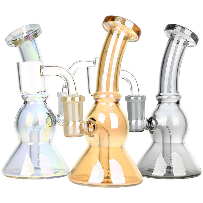 Ease Your Mind Mini Glass Dab Rig - 5.75" / 14mm F / Colors Vary - Headshop.com