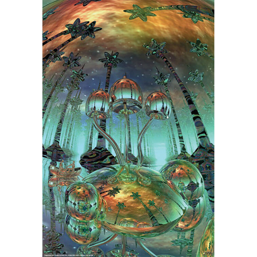 Liquid Mushrooms Poster | 24" x 36" - Headshop.com