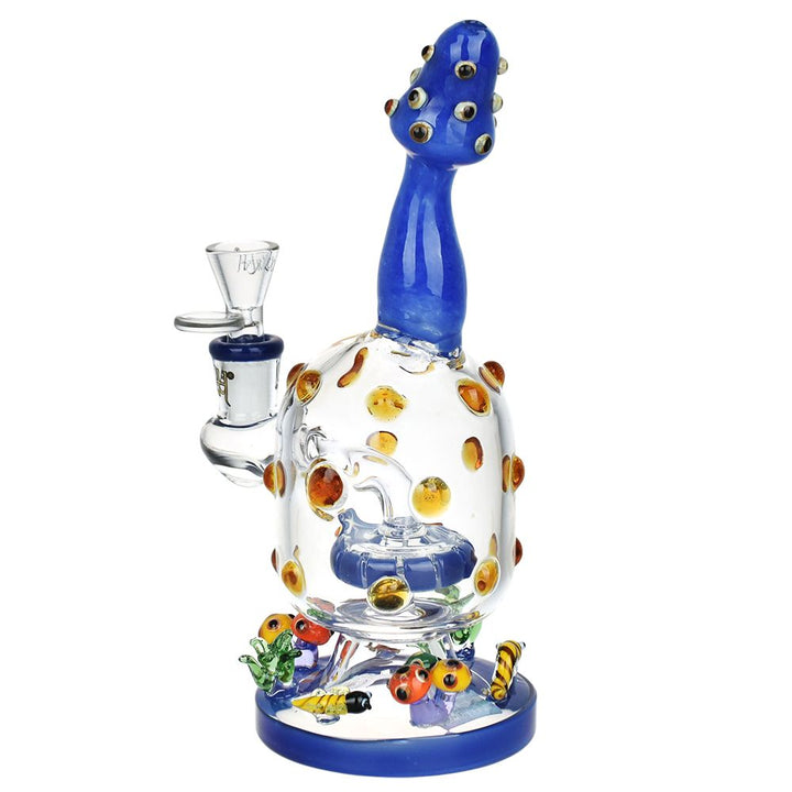 Lookah Glass Spotted Mushroom Water Pipe - 9" / 14mm F - Headshop.com