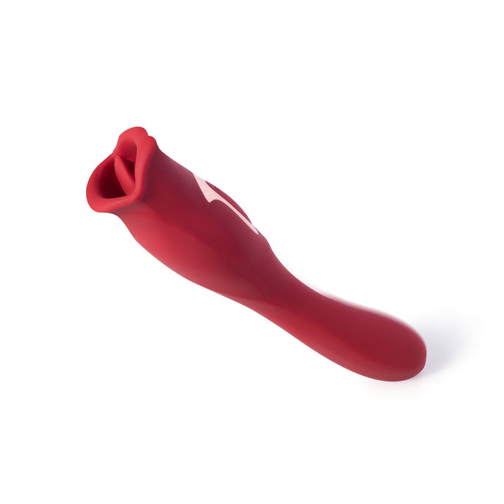 Honey Play Box Eva Sucking Mouth Tongue Clit Stimulator and G-spot Vibrator Red - Headshop.com