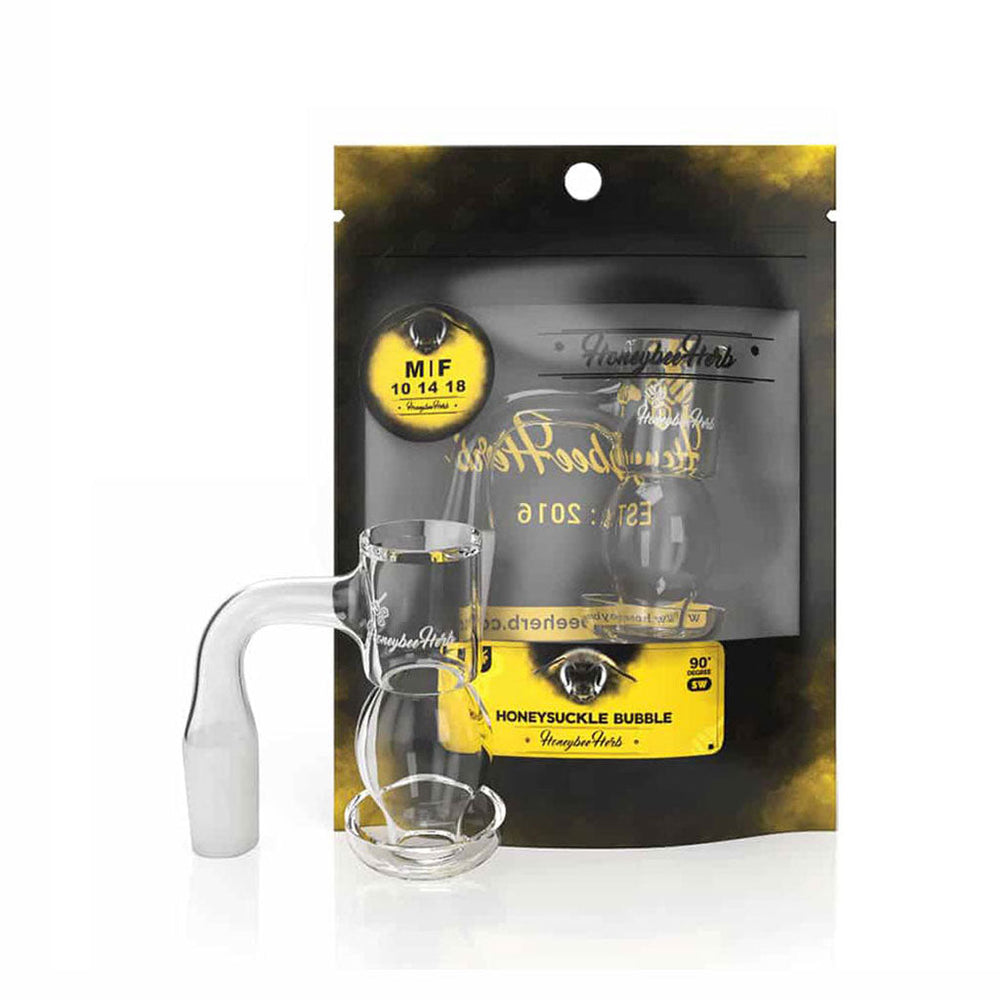 HONEYSUCKLE BUBBLE QUARTZ BANGER - 90° DEGREE | BL - Headshop.com