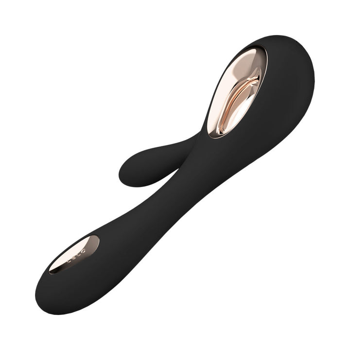 LELO SORAYA WAVE Rechargeable Rabbit Vibrator Black - Headshop.com