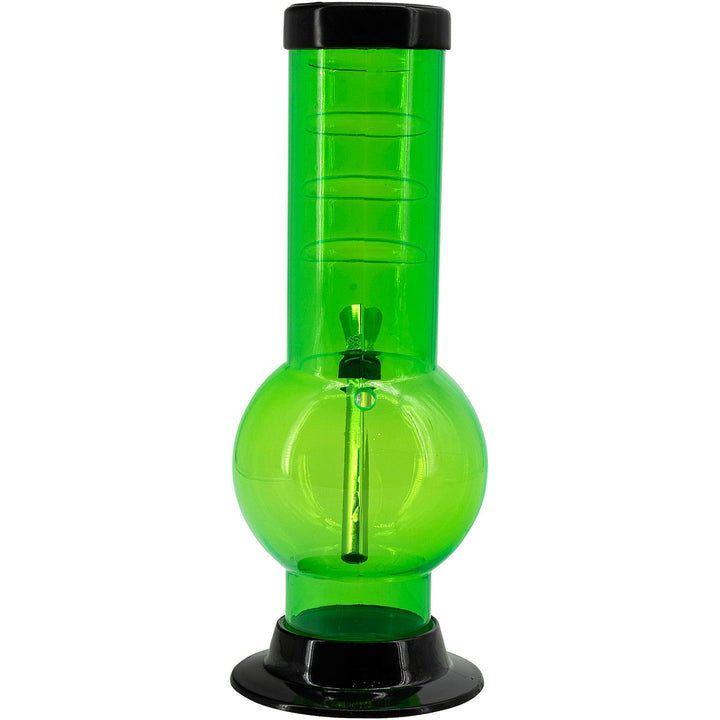 Acrylic Bent Neck Bubble Base Bong 9-12"