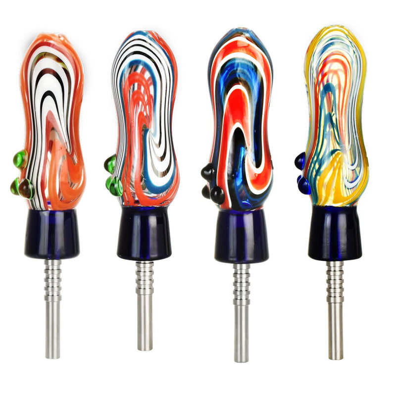 Oscillation Dab Straw w/ Marbles - 6.5"/Colors Vary - Headshop.com