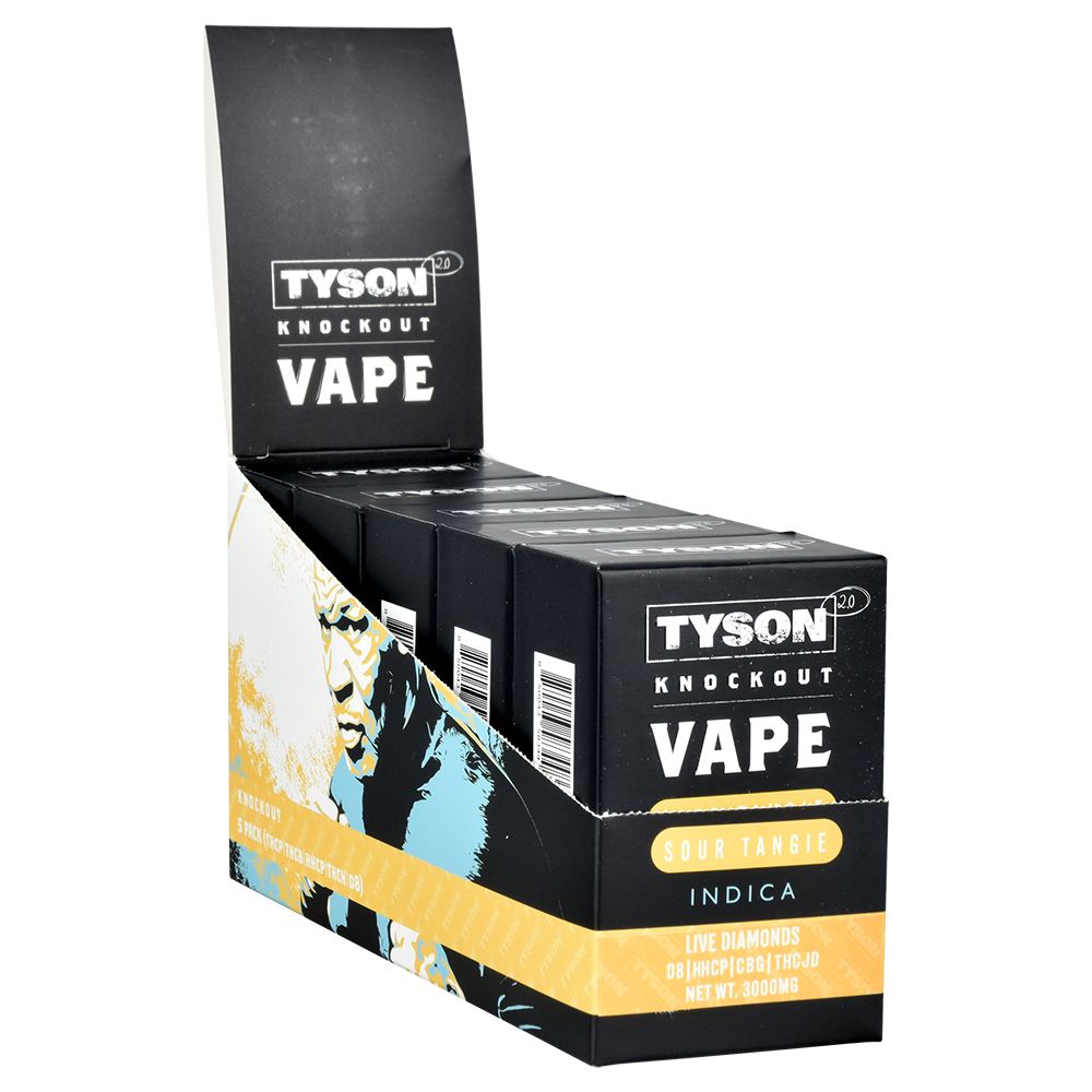 TYSON 2.0 Knockout Live Diamonds Disposable Vape | 3g | 5ct Display - Headshop.com