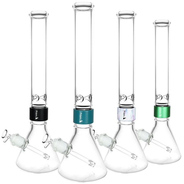 Prism Tall Beaker Single Stack Water Pipe | 18" | 14mm F | Clear - Headshop.com
