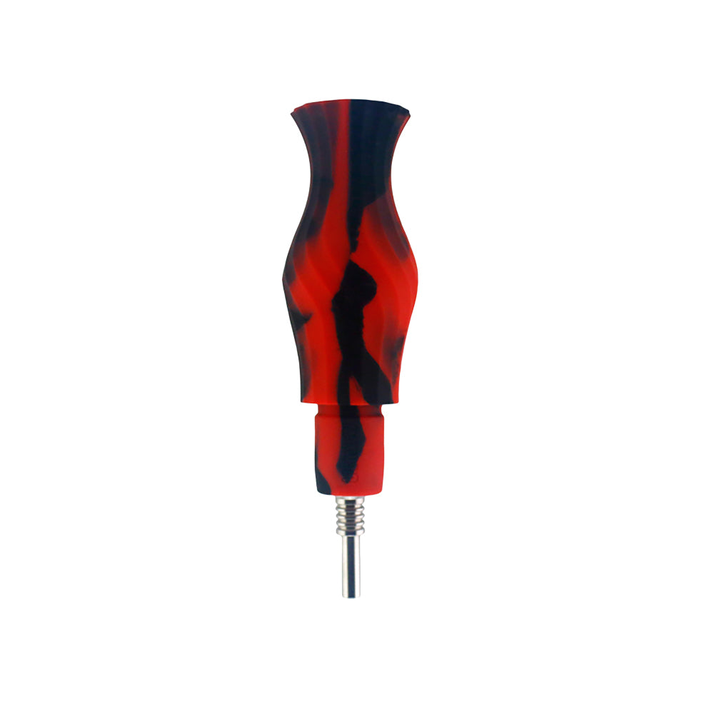 3 in 1 Silicone Water Pipe - 7" / 14mm F / Colors Vary - Headshop.com