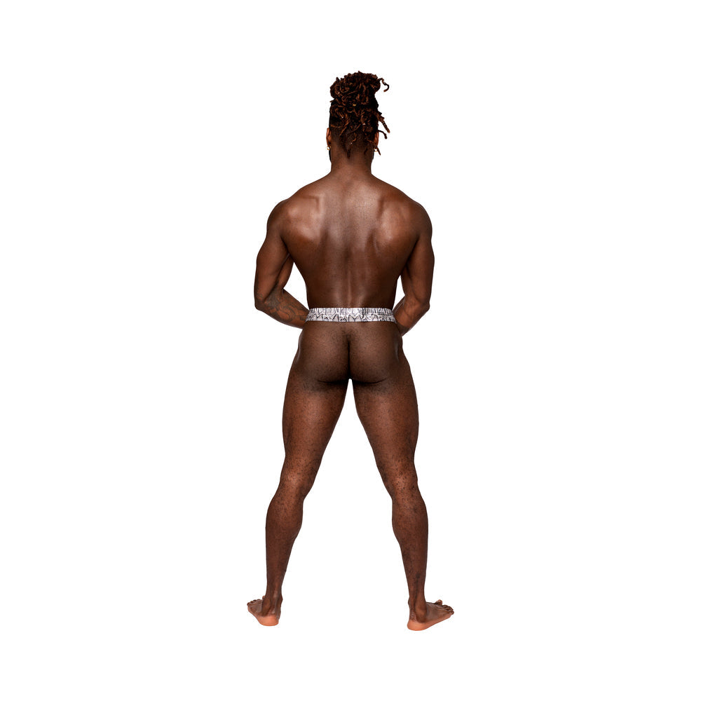 Male Power S'naked Power Sock Silver/Black L/XL - Headshop.com