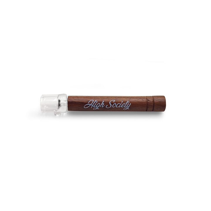 High Society | American Walnut & Glass Taster Pipe - Headshop.com