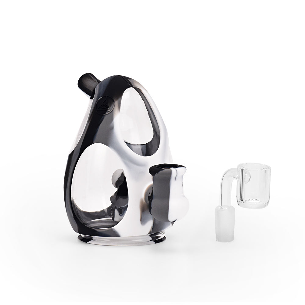 Ritual - 5'' Silicone Yoshi Egg Rig - Black & White Marble - Headshop.com
