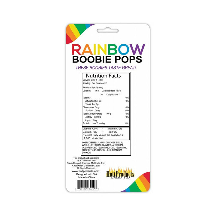 Rainbow Boobie Candy Pop - Headshop.com