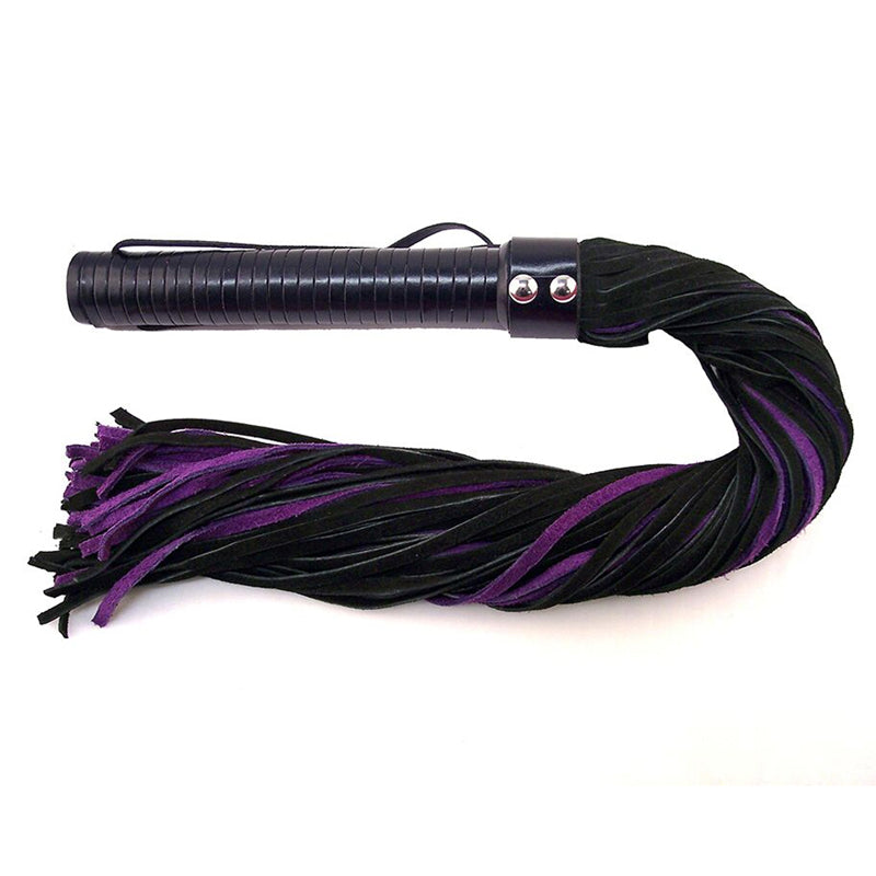 Rouge Flogger Suede w/Leather Handle Black w/Purple - Headshop.com