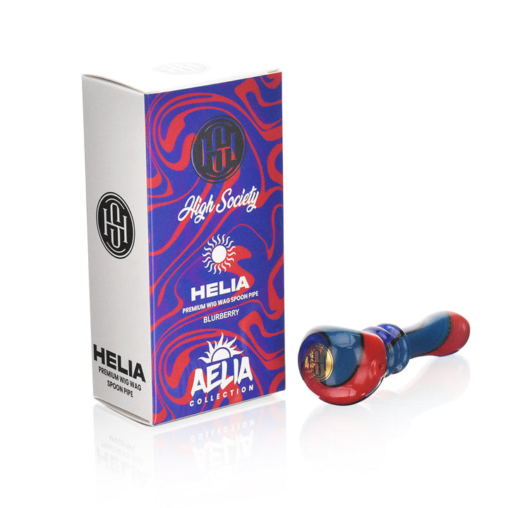 High Society | Helia Premium Wig Wag Spoon (Blurberry) - Headshop.com