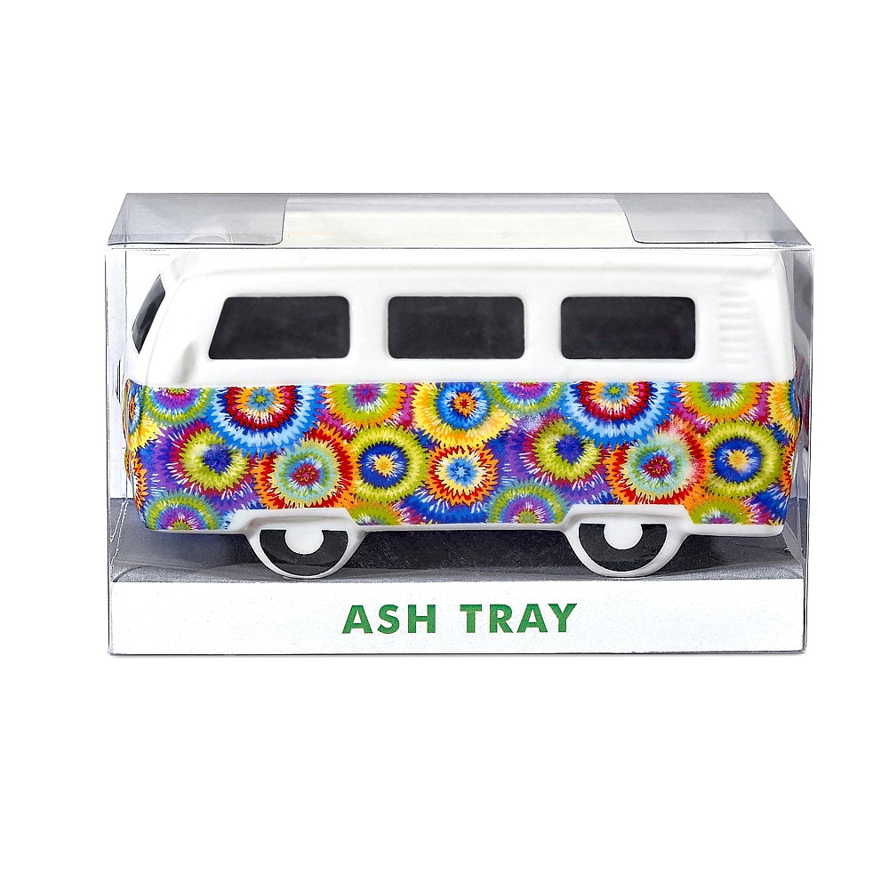 vintage bus ashtray - colorful flower burst design - Headshop.com
