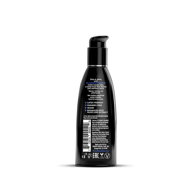 Wicked Aqua Blueberry Muffin Water-Based Lubricant 2 oz. - Headshop.com