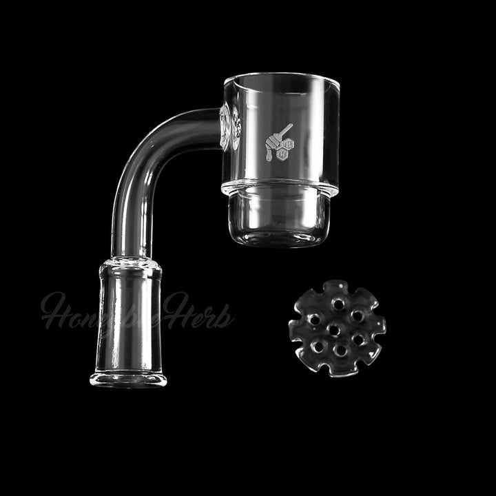 HONEY DISC DEEP DISH QUARTZ BANGER - 90° DEGREE | YL - Headshop.com